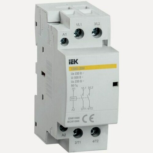 Изображение товара Контактор модульный Iek КМ63-20М AC, MKK11-63-20