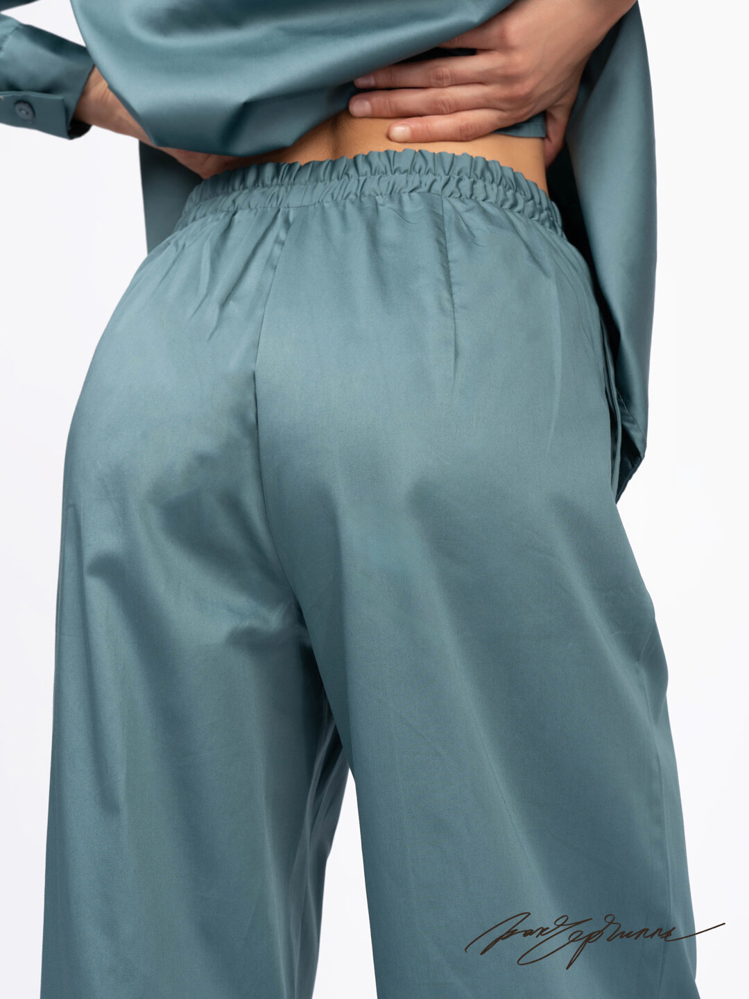 Женский костюм "какЧерчилль", зеленый, 100% египетский хлопок, 50-52, рост 160