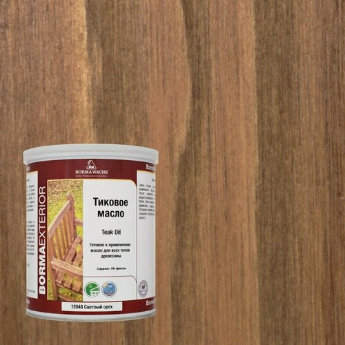 Изображение товара Тиковое масло Borma Teak Oil 1 л Светлый Орех EN0361-M12048
