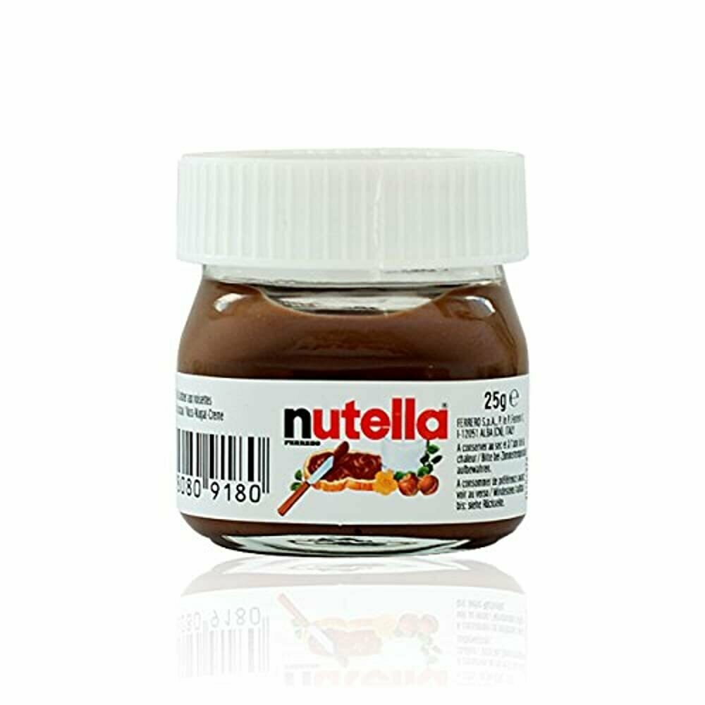 Шоколадная паста Ferrero Nutella Mini (Великобритания), 25 г (упаковка 6 шт) - фотография № 3