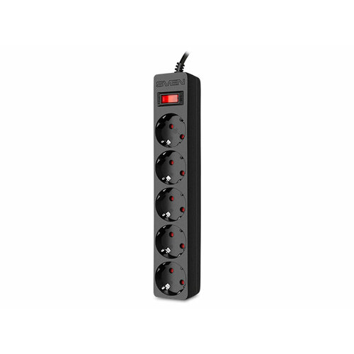 Сетевой фильтр Sven SF-05E 5 Sockets 3m Black SV-021566 сетевой фильтр sven sf 05e 5 sockets 3m black sv 021566