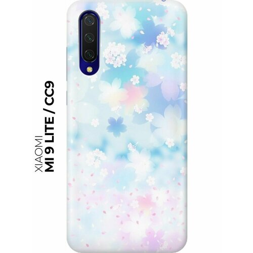 RE: PA Накладка Transparent для Xiaomi Mi 9 Lite / CC9 с принтом Цветение сакуры матовый чехол hockey для xiaomi mi 9 lite cc9 сяоми ми 9 лайт ми сс9 с эффектом блика черный