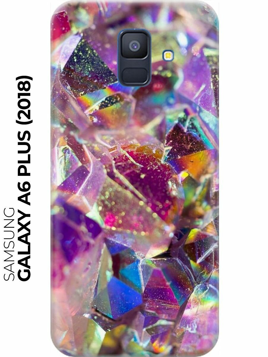 RE: PA Накладка Transparent для Samsung Galaxy A6 Plus (2018) с принтом "Розовые кристаллы"