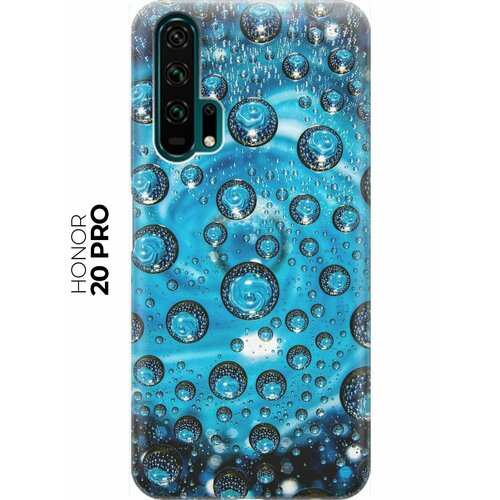 RE: PA Накладка Transparent для Honor 20 Pro с принтом Голубые капли re pa накладка transparent для honor 9 с принтом голубые капли