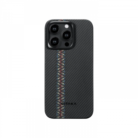 Чехол Pitaka Fusion Weaving MagEZ Case 4 для iPhone 15 Pro (6.1"), Rhapsody, кевлар (арамид)