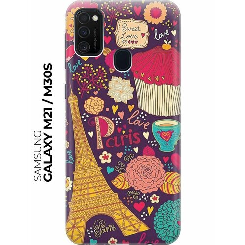 Чехол - накладка ArtColor для Samsung Galaxy M21 / M30s с принтом Love in Paris чехол накладка artcolor для samsung galaxy a01 core с принтом love in paris