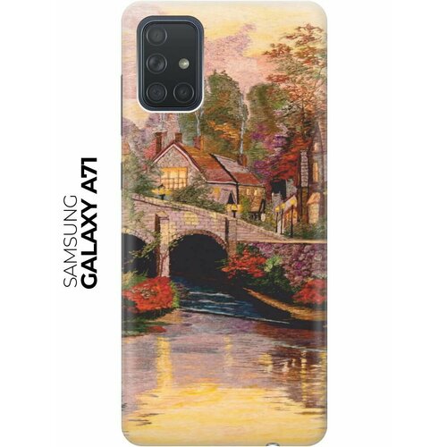 Чехол - накладка ArtColor для Samsung Galaxy A71 с принтом Вид на живописный мост чехол накладка artcolor для samsung galaxy note 20 с принтом вид на живописный мост