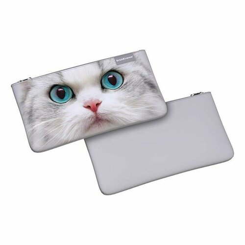 Пенал школьный 1 отделение Erich Krause Light White Cat