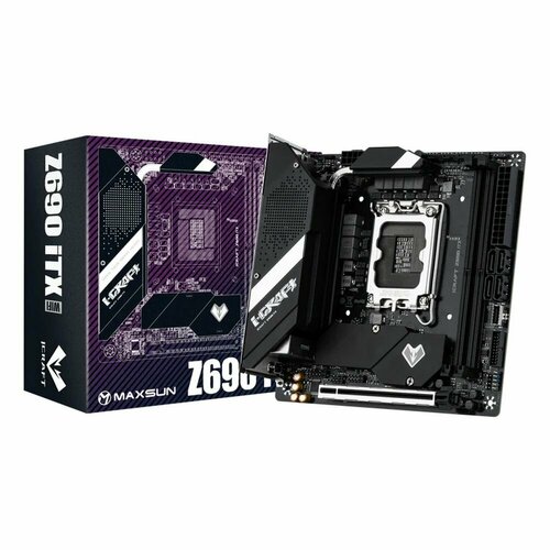 Материнская плата Maxsun MS-iCraft Z690 ITX WIFI 1700 Z690 2xDDR5 Mini-ITX RTL 2438500₽