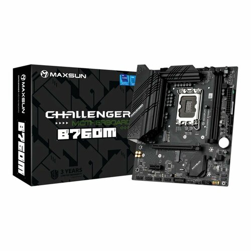 Материнская плата Maxsun MS-Challenger B760M 1700 B760 2xDDR4 mATX RTL 1115000₽