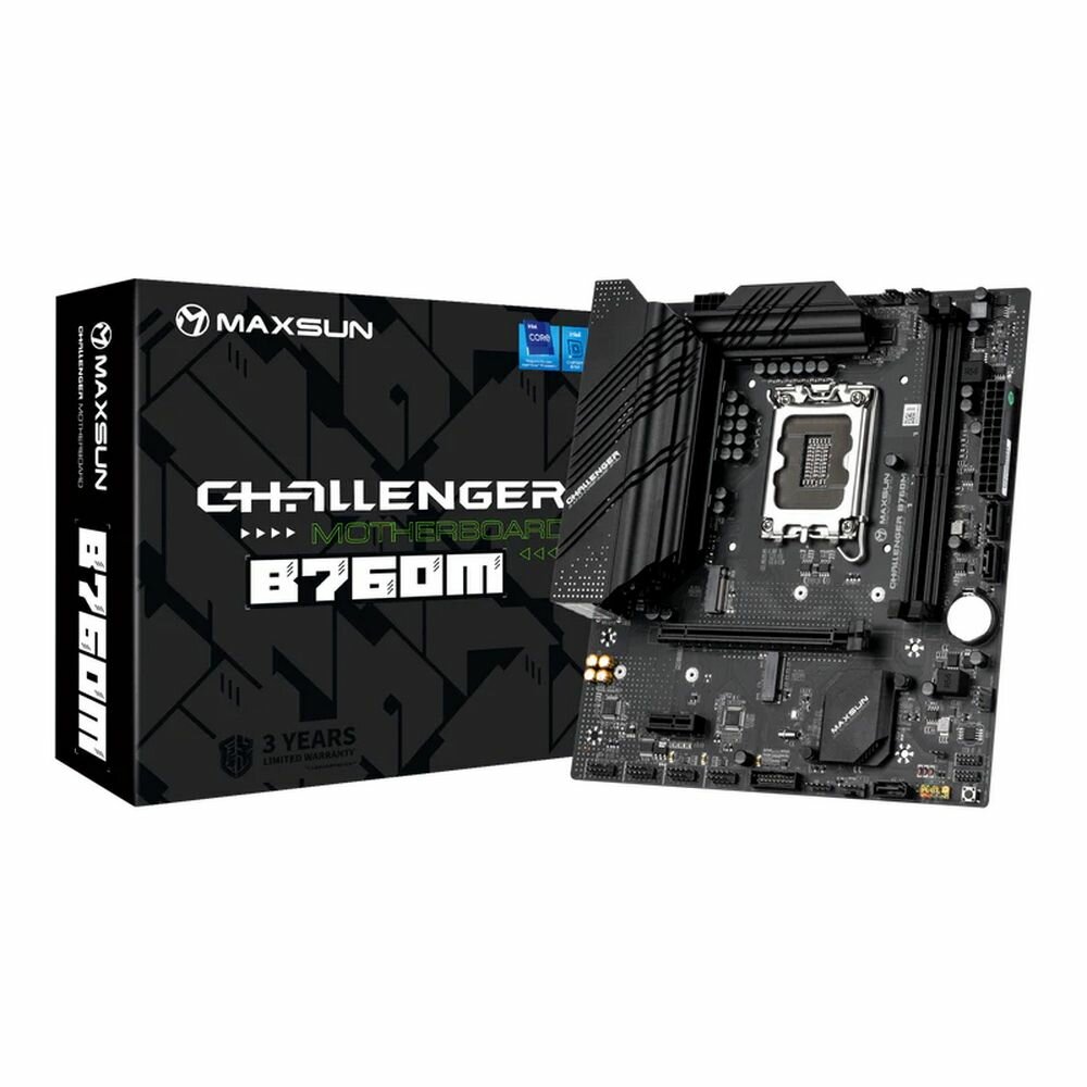 Материнская плата Maxsun MS-Challenger B760M 1700 B760 2xDDR4 mATX RTL