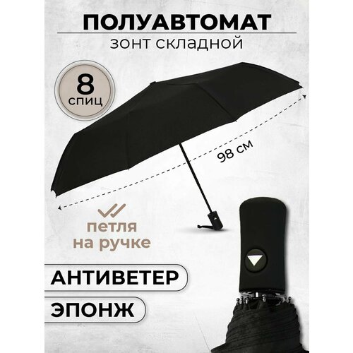 Мини-зонт Rainbrella, черный