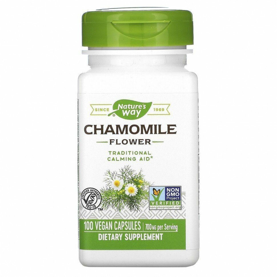 Chamomile Flowers 100 vcaps