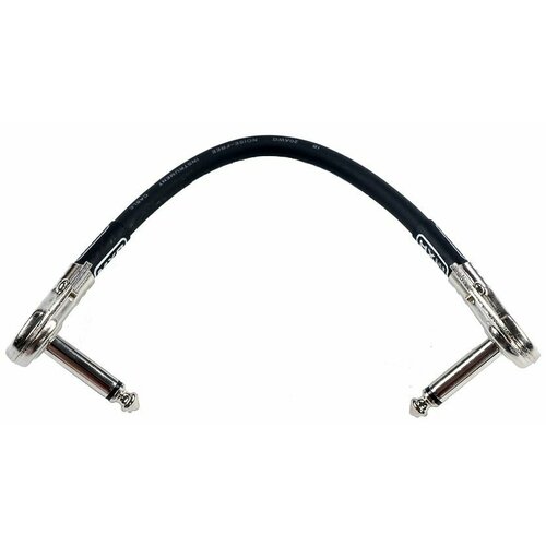 Патч-кабель гитарный MXR DCP06J 15 см, инструментальный кабель для соединения гитарных эффектов, угловой коннектор