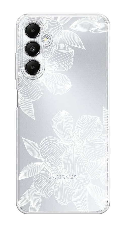 Силиконовый чехол на Samsung Galaxy A05s / Самсунг Галакси A05s Крокус, прозрачный