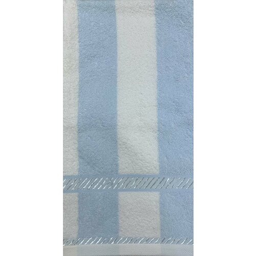 Полотенце махровое 50*90 голубые полоски