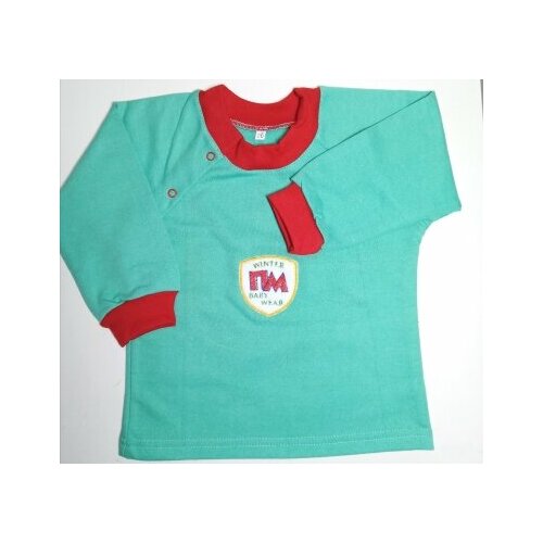 фото Толстовка папа мама, размер 26/80, бирюзовый