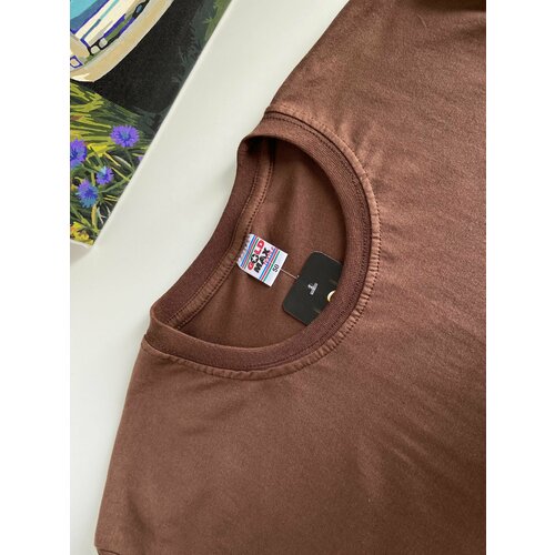 фото Футболка gold max, размер 50, коричневый