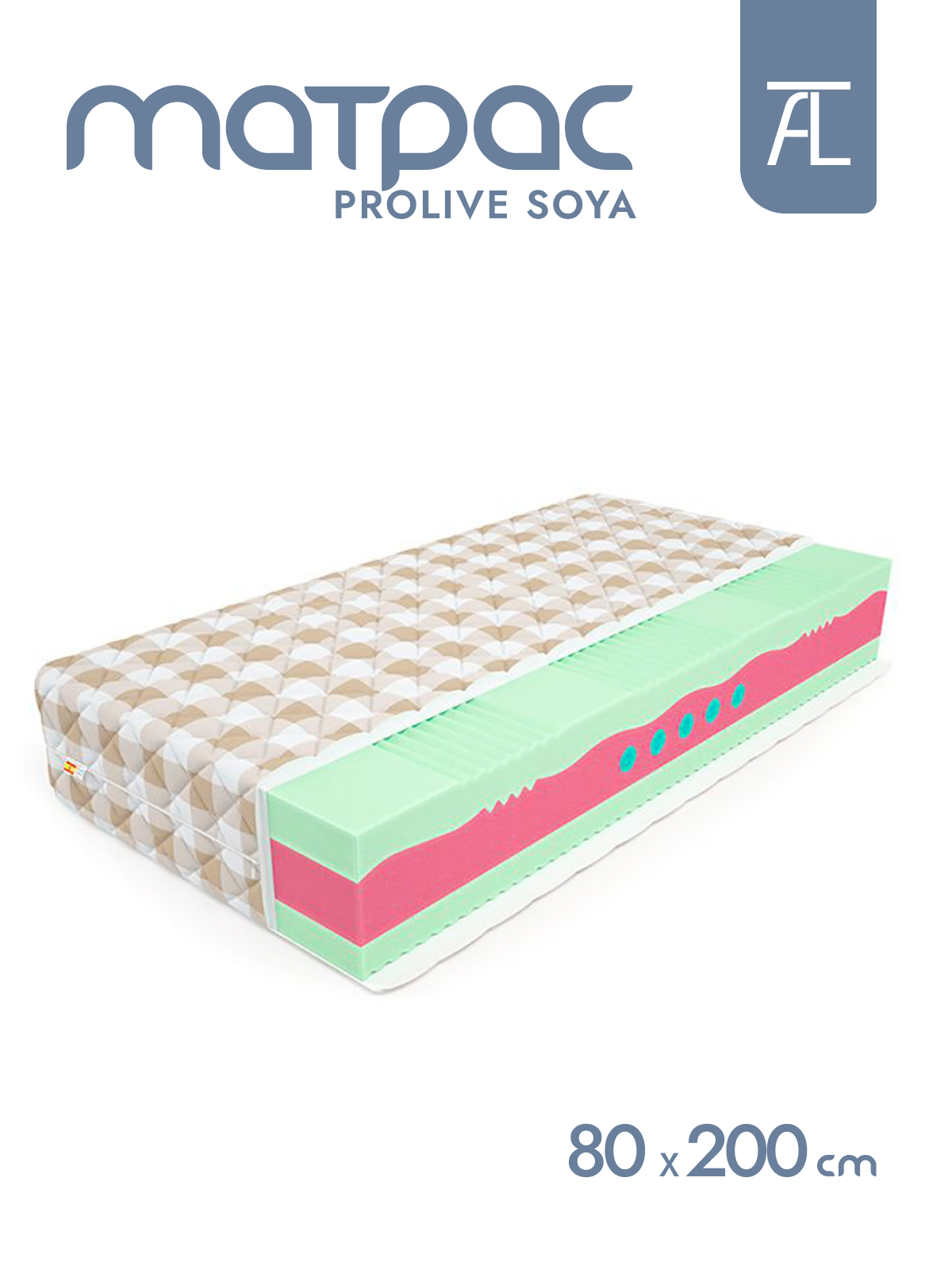 Матрас ProLive Soya BioLife Mr.Mattress, 80х200 см