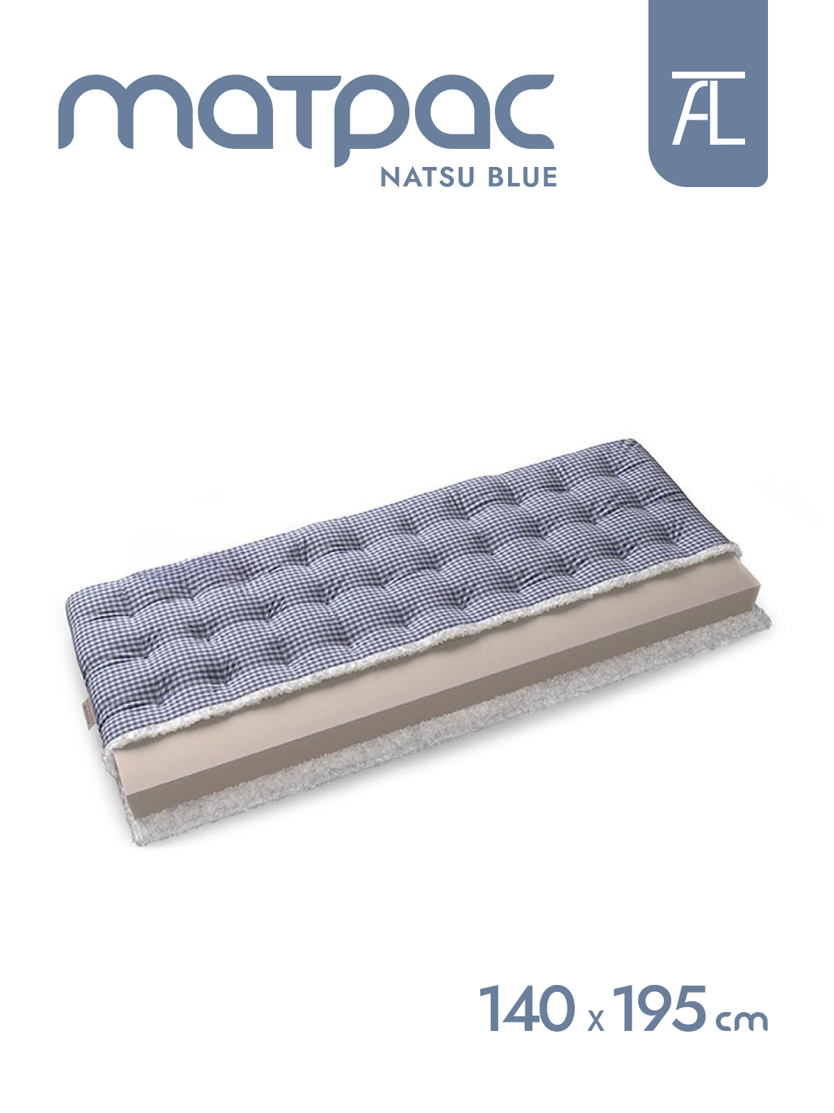 Матрасы Mr.Mattress Natsu blue, 140х195 см