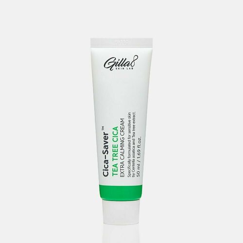 Успокаивающий крем для лица GILLA8 Tea Tree Cica Extra Calming Cream успокаивающий тонер для лица gilla8 tea tree cica extra calming facial toner 300 мл