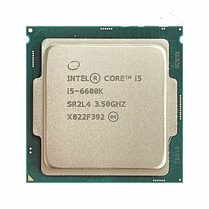 Процессор Intel Core i5-6600K, 3,5 ГГц, четырехъядерный, 4 потока, 6 Мб, 91 Вт, LGA 1151