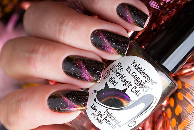 фото EL Corazon серия Kaleidoscope Магнитный лак для ногтей "Кошачий глаз" "Duo SuperMagic Cats" №Mur-83 9 мл