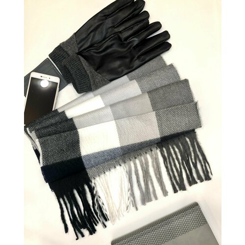 фото Шарф lavantti,180х35 см, белый, серый