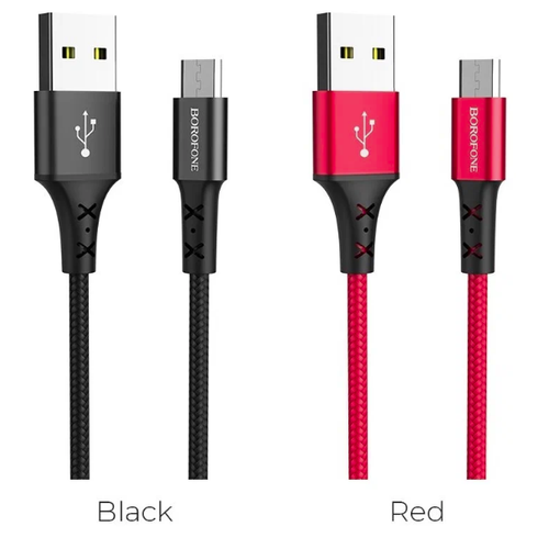 кабель usb micro usb bx20 1m borofone черный Кабель Borofone micro USB BX20 Enjoy красный