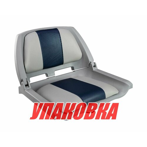 фото Кресло складное мягкое traveler, цвет серый/синий (упаковка из 2 шт.) springfield