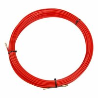 Протяжка кабельная (мини УЗК в бухте), стеклопруток, d=3,5мм, 30м, красная REXANT, цена за 1 шт