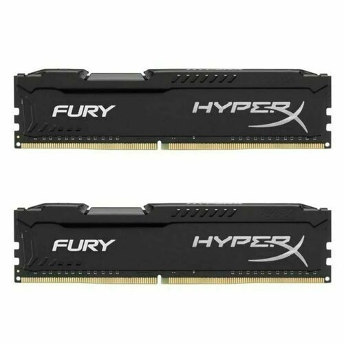 Комплект модулей памяти (2 шт по 8 Гб) HyperX Fury DDR3 DIMM 1600MHz PC3-12800 CL10 - 8 ГБ HX316C10F/8 оперативная память озу weimu ddr3 8гб 1600мгц 12800