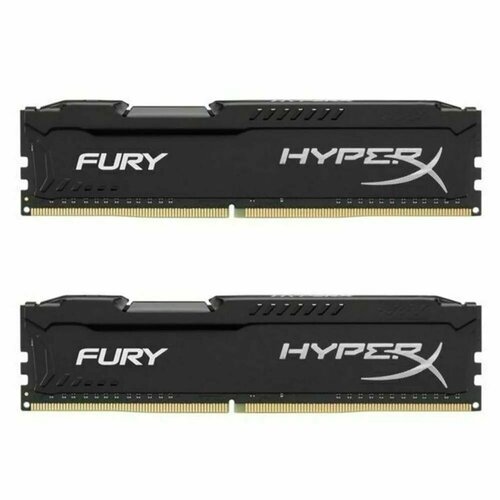 Комплект модулей памяти 2 шт по 8 Гб HyperX Fury DDR3 DIMM 1600MHz PC3-12800 CL10 - 8 ГБ HX316C10F8 387000₽