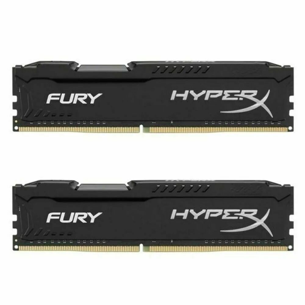 Комплект модулей памяти (2 шт по 8 Гб) HyperX Fury DDR3 DIMM 1600MHz PC3-12800 CL10 - 8 ГБ HX316C10F/8