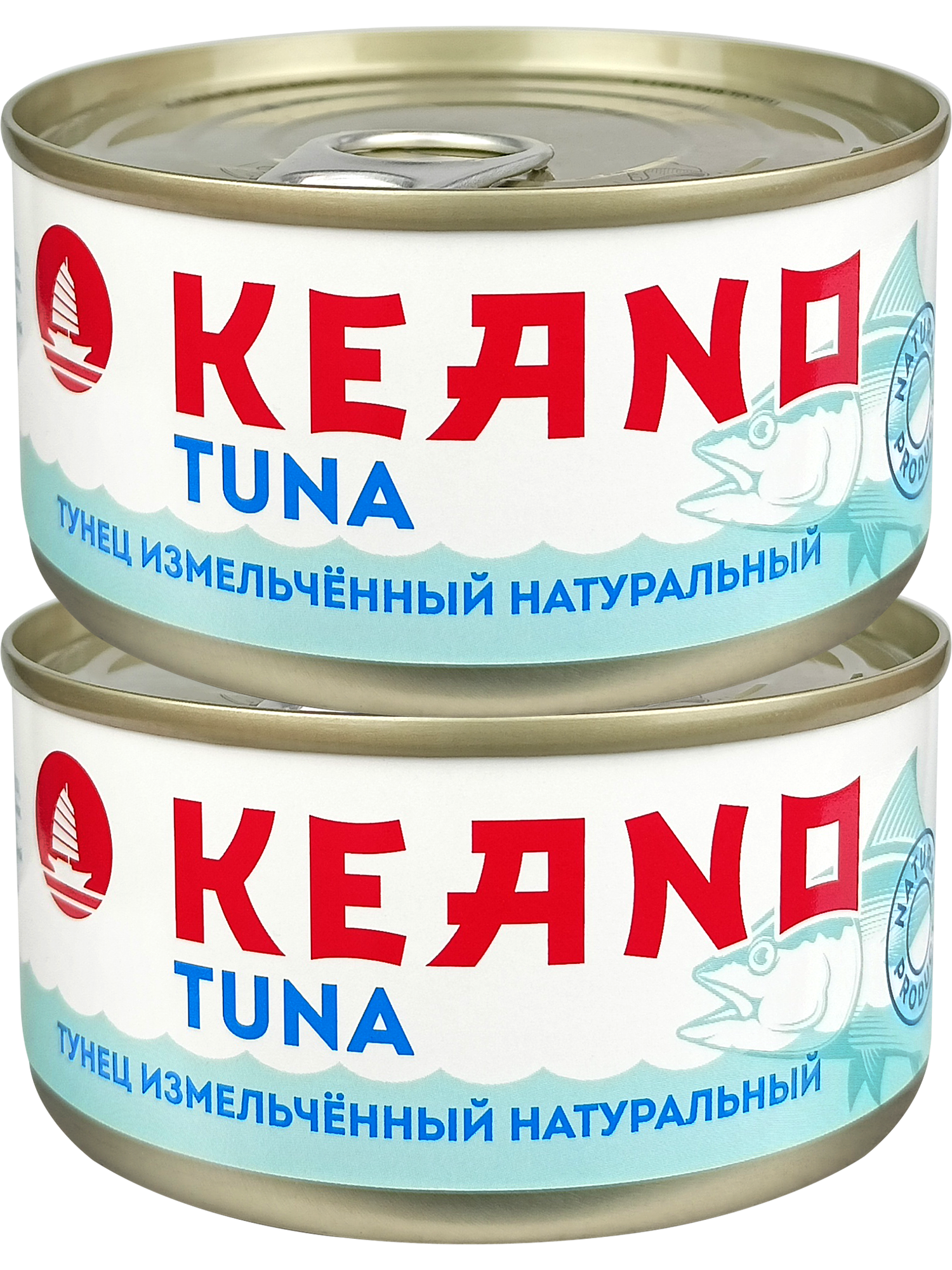 Консервы рыбные Keano - Тунец измельченный натуральный 185 г - 2 шт