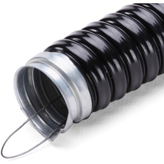 фото Металлорукав FORTISFLEX с протяжкой в ПВХ-изоляции с пониженным дымовыделением Р3-ЦПнг-LS 10 с протяжкой