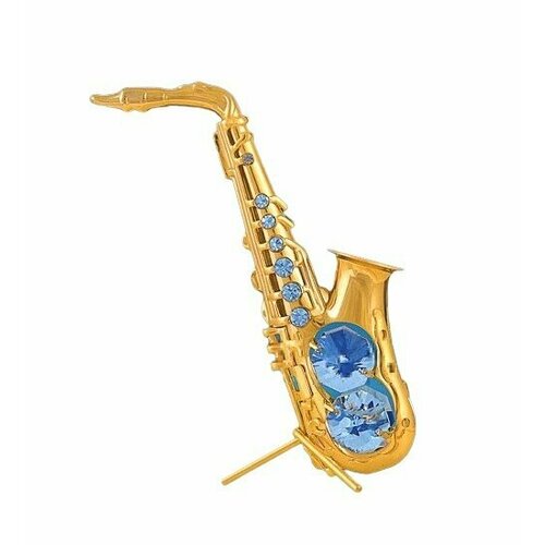Сувенир с кристаллами Swarovski 4390 Фигурка Саксафон с 4-я 6*3*8,5см.