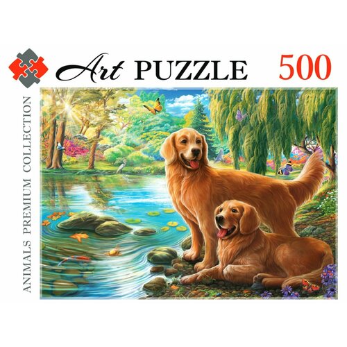 Пазл Artpuzzle 500 деталей: Рыжие собаки у озера konigspuzzle пазлы 500 элементов фк500 6626 балерина и щенок