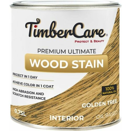 Тонирующее масло TimberCare Wood Stain (цвет: Золотое дерево/ Golden tree), банка 0,75л