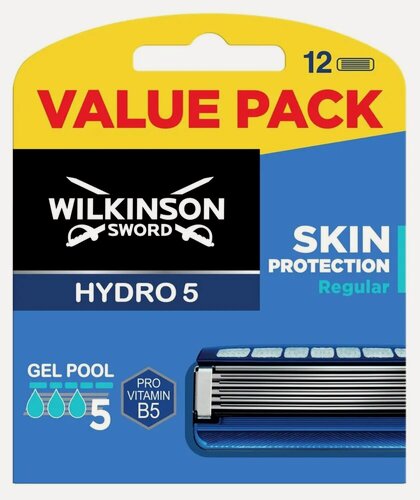 Изображение товара Wilkinson Sword / Schick Hydro5 Skin Protection / Сменные кассеты для бритья, 12 шт.