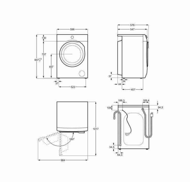 Стиральная машина с фронтальной загрузкой Electrolux EW6FN528W - фотография № 10