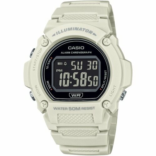 Наручные часы CASIO Collection W-219HC-8B, белый