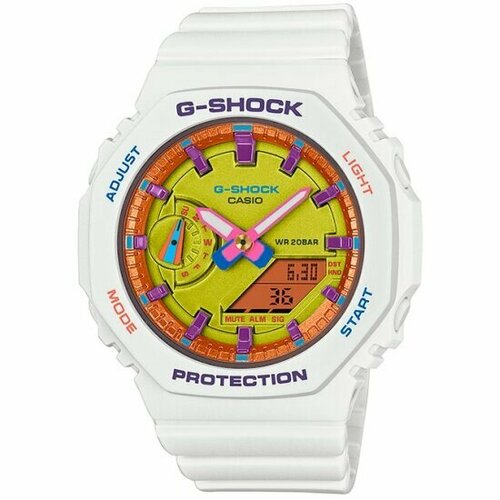 часы наручные casio gma b800 1a Наручные часы CASIO G-Shock GMA-S2100BS-7A, белый