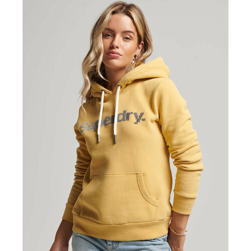 Худи Superdry, размер 8, желтый, золотой худи superdry essential logo hoodie размер m синий