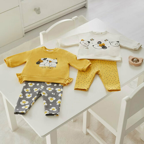 Комплект одежды  , размер 18 мес. (86 см), оранжевый