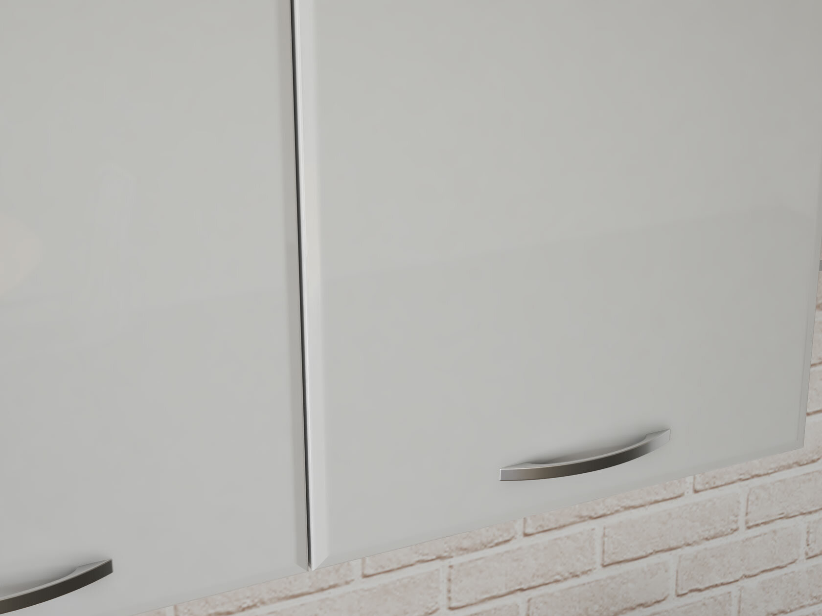 Кухонный гарнитур стиль МК Ариэль 160 cм Белый / Белый глянец - фотография № 4