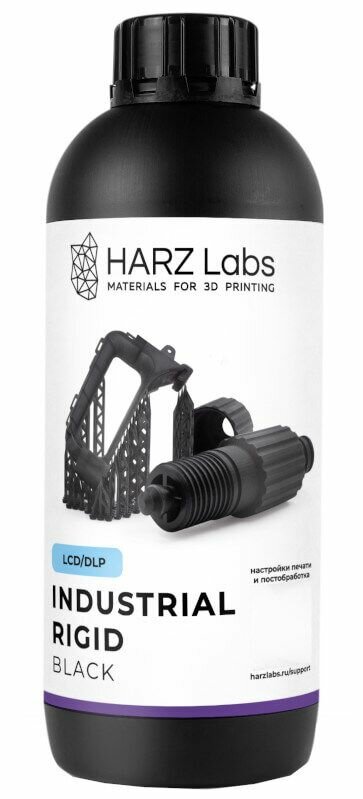 Фотополимер HARZ Labs Industrial Rigid Black Чёрный, 1 л