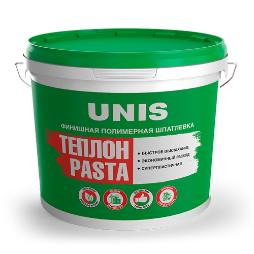 Шпаклевка полимерная Pasta Теплон 5 кг, Unis полимерная шпатлевка unis pasta теплон готовая 5 кг 4607005184887