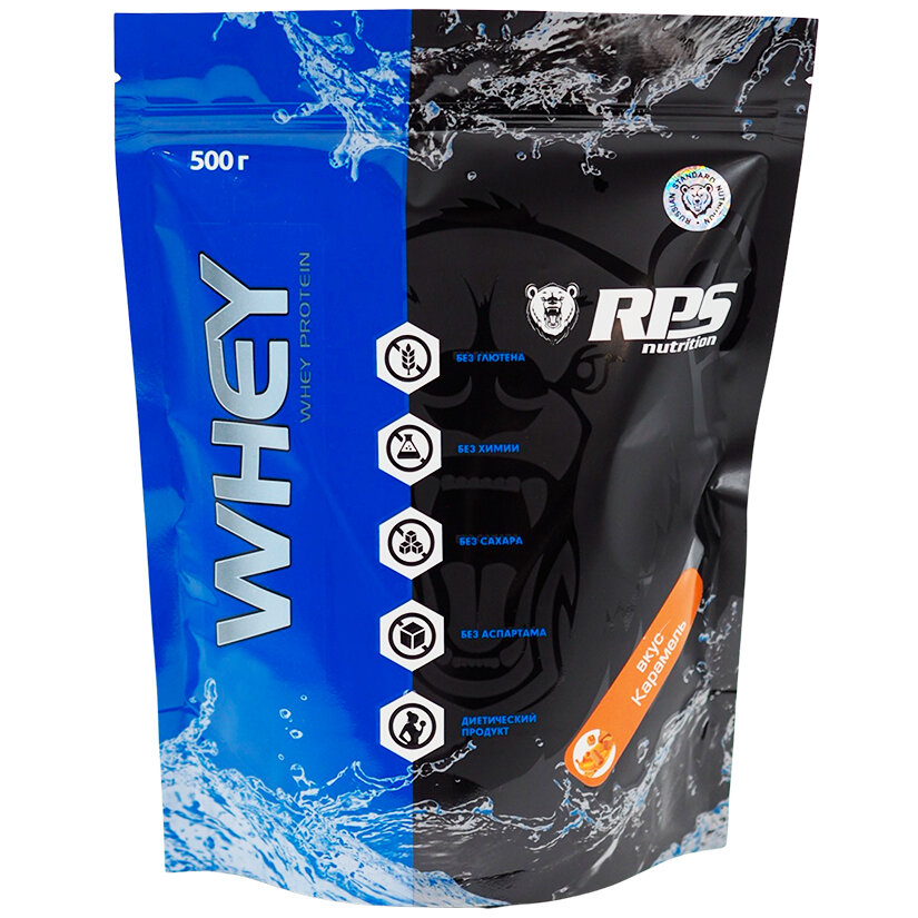 Протеин RPS Nutrition Whey Protein - 500 грамм, карамель