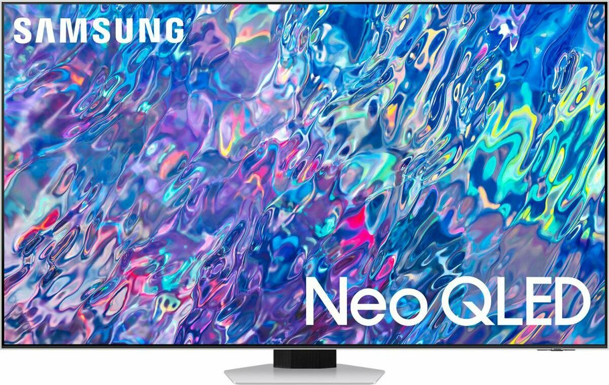 55" Телевизор Samsung QE55QN85BAUXCE 2022 Neo QLED, HDR, LED, QLED, яркое серебро
